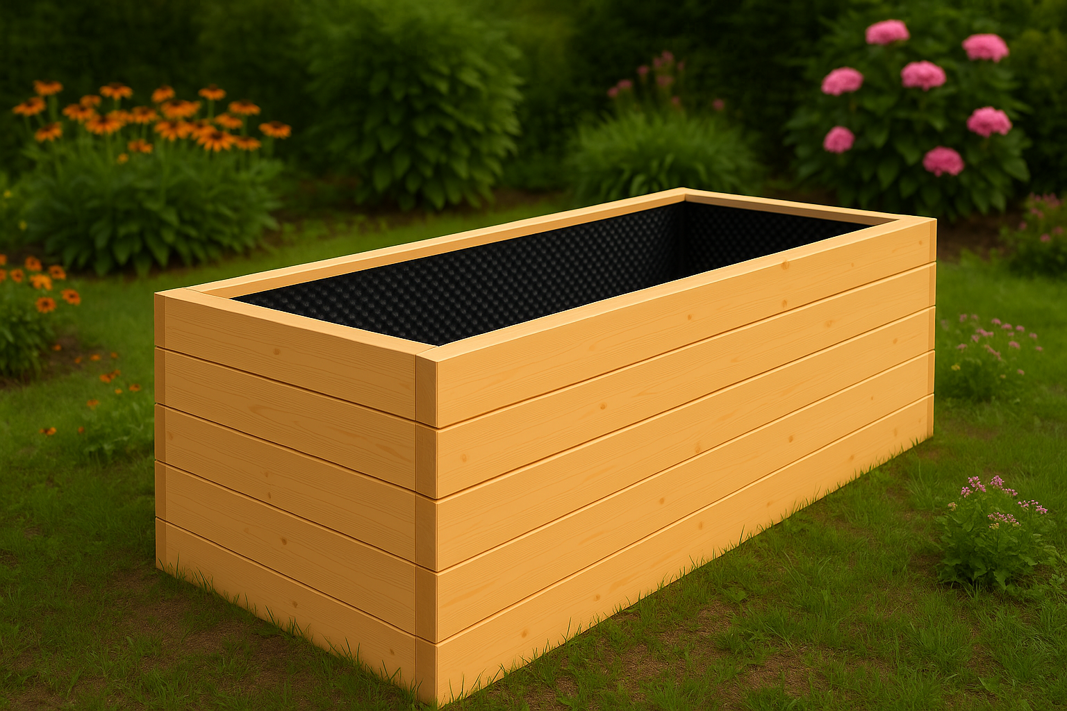 Záhradný vyvýšený záhon 800×2500×680 mm – vhodný na pestovanie zeleniny a byliniek