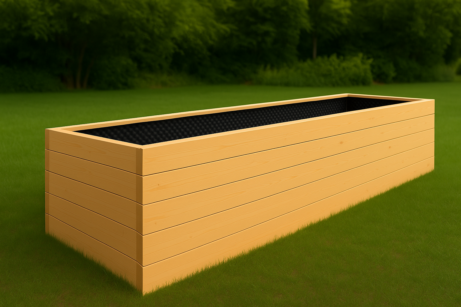 Drevený vyvýšený záhon 3,5 m