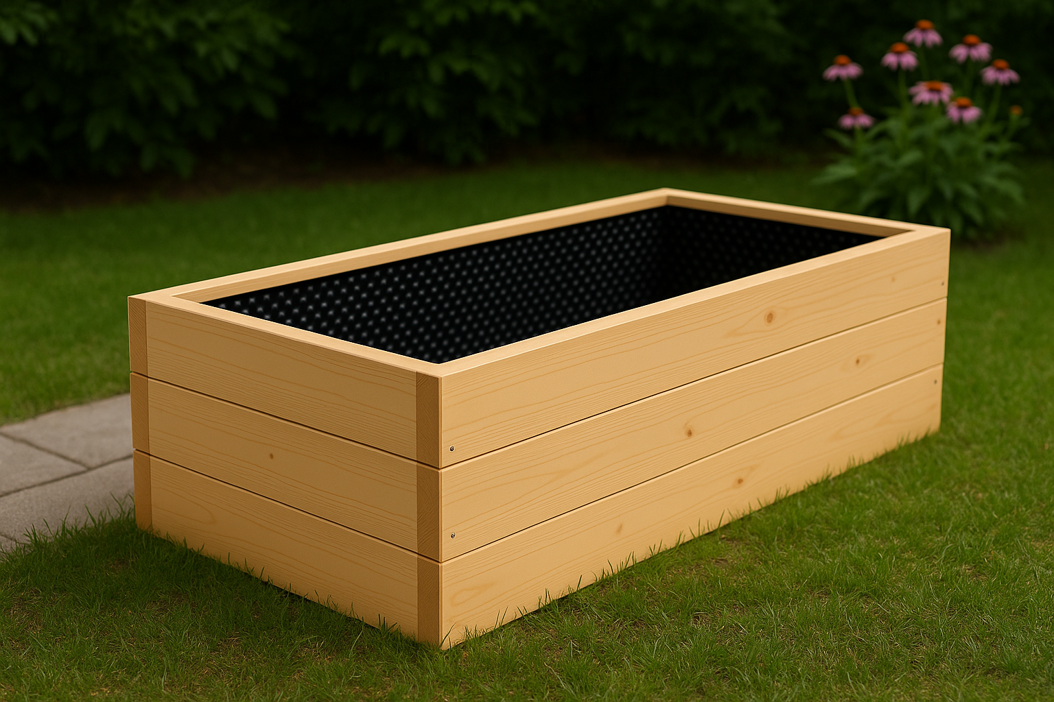 Vyvýšený záhon zo smrekového dreva 1000×2000×410 mm