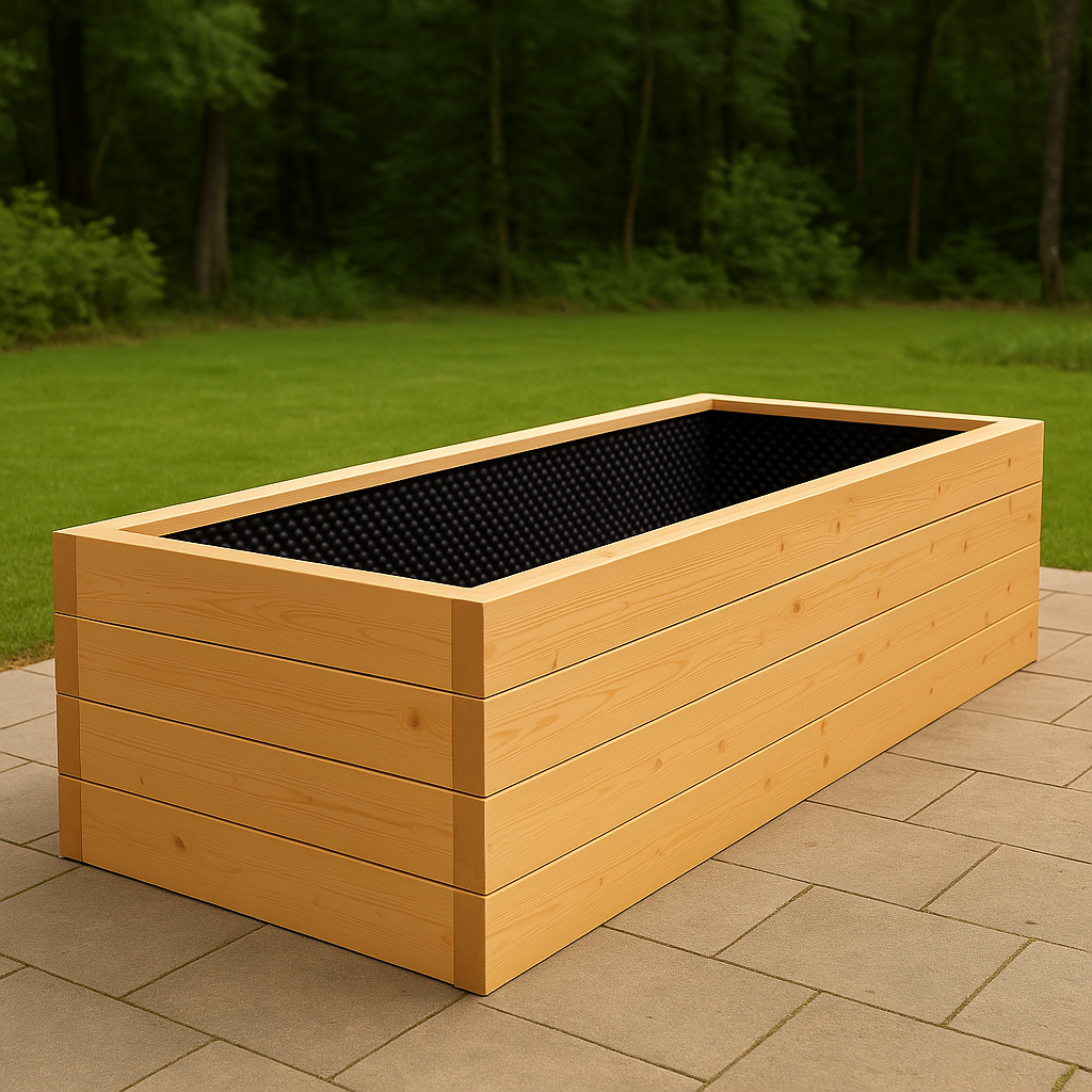 Smrekový vyvýšený záhon 2,5 m, výška 55 cm