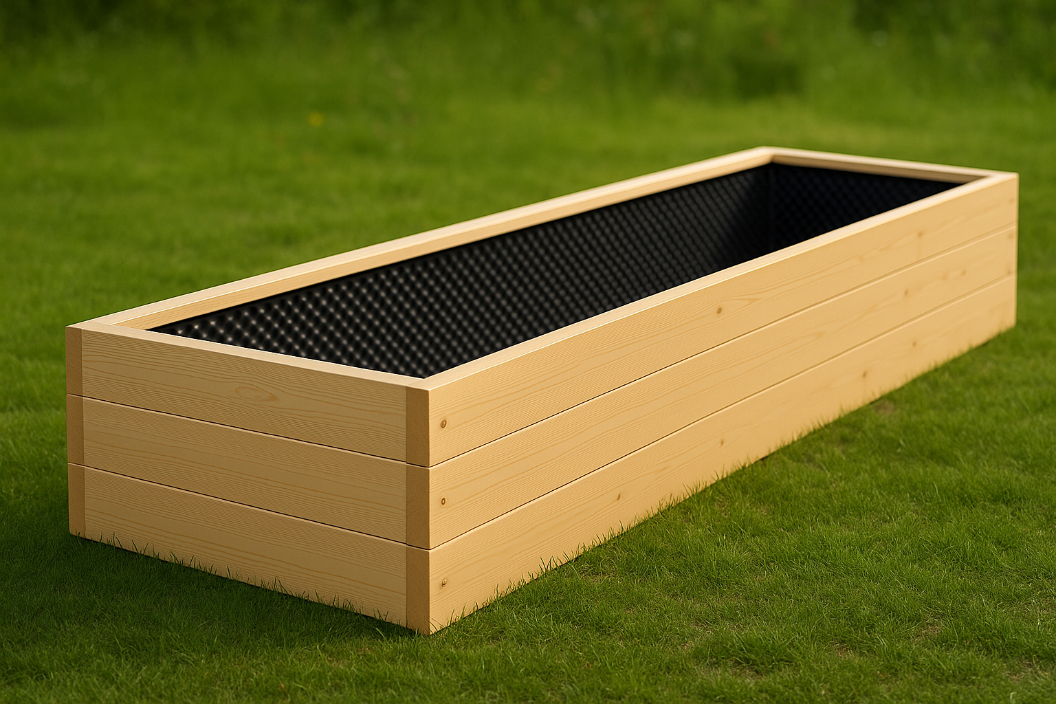 Obrovský záhradný vyvýšený záhon 1000×3500×410 mm – vhodný na zeleninu a bylinky