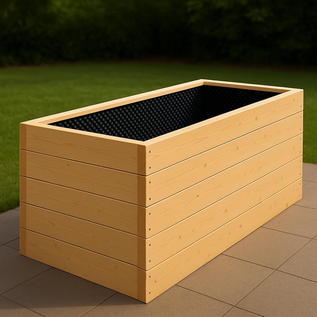 Drevený vyvýšený záhon 2 m